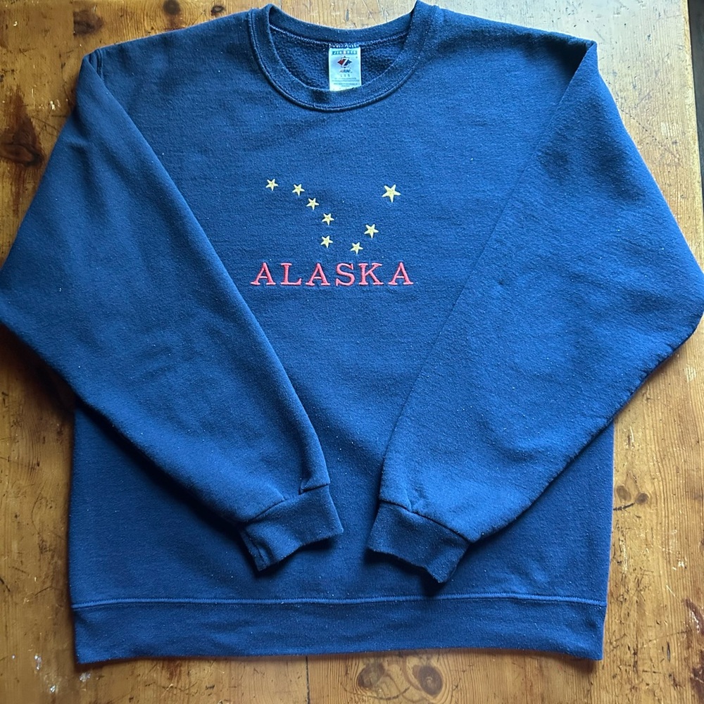 Jerzees Alaska Starry Navy Crewneck Sweater